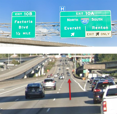 Pass under the I405 junction 